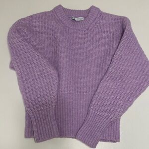 Zara Purple Knit Women's Sweater